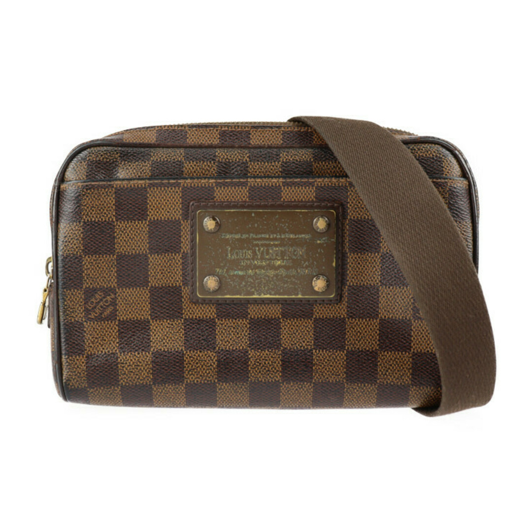 LOUIS VUITTON ルイ ヴィトン  バムバック ブルックリン ウエストバッグ N41101 ダミエキャンバス   エベヌ ゴールド金具 ブロンズ金具 ボディバッグ ビトン 【本物保証】