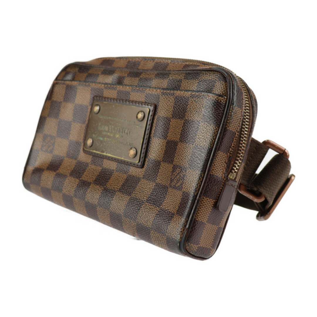 LOUIS VUITTON(ルイヴィトン)のLOUIS VUITTON ルイ ヴィトン  バムバック ブルックリン ウエストバッグ N41101 ダミエキャンバス   エベヌ ゴールド金具 ブロンズ金具 ボディバッグ ビトン 【本物保証】 メンズのバッグ(ウエストポーチ)の商品写真