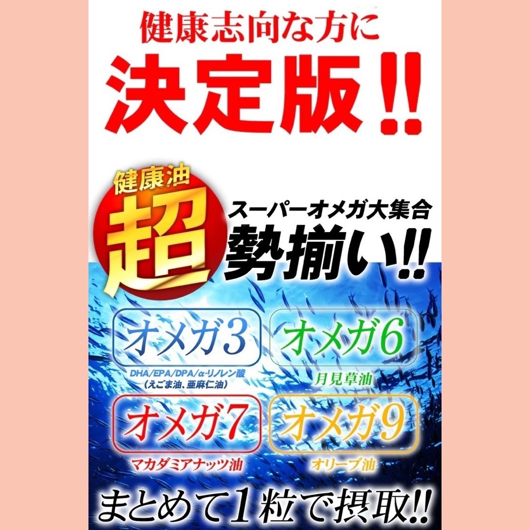 オメガ3  DHA +EPAサプリメント  12ヶ月分 食品/飲料/酒の加工食品(その他)の商品写真