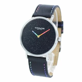 コーチ(COACH)のコーチ 時計 メンズ レディース ボーイズサイズ 腕時計 PERRY ペリー 虹色 ブラック レザー 14503033(腕時計)