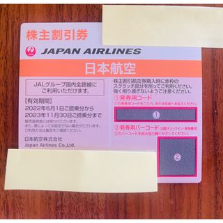 ジャル(ニホンコウクウ)(JAL(日本航空))のJAL株主優待券2枚(航空券)