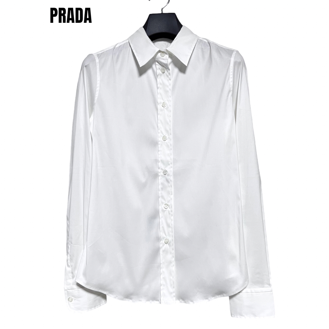 匿名発送　新品未使用　PRADA プラダ　ドレスシャツ　ホワイト　サイズ40