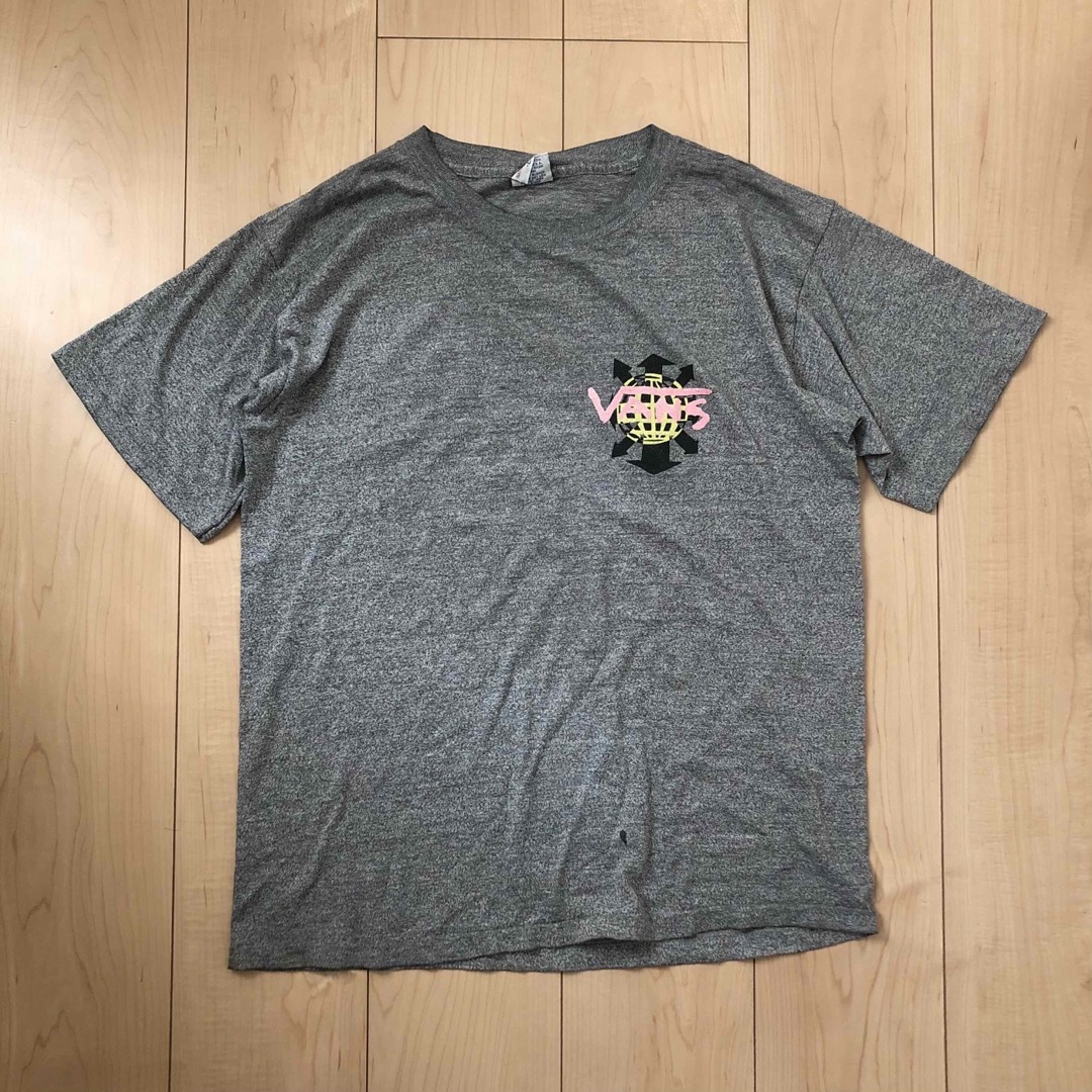 vans 80s Tシャツ NATIVE AMERICAN 杢グレー Lトップス