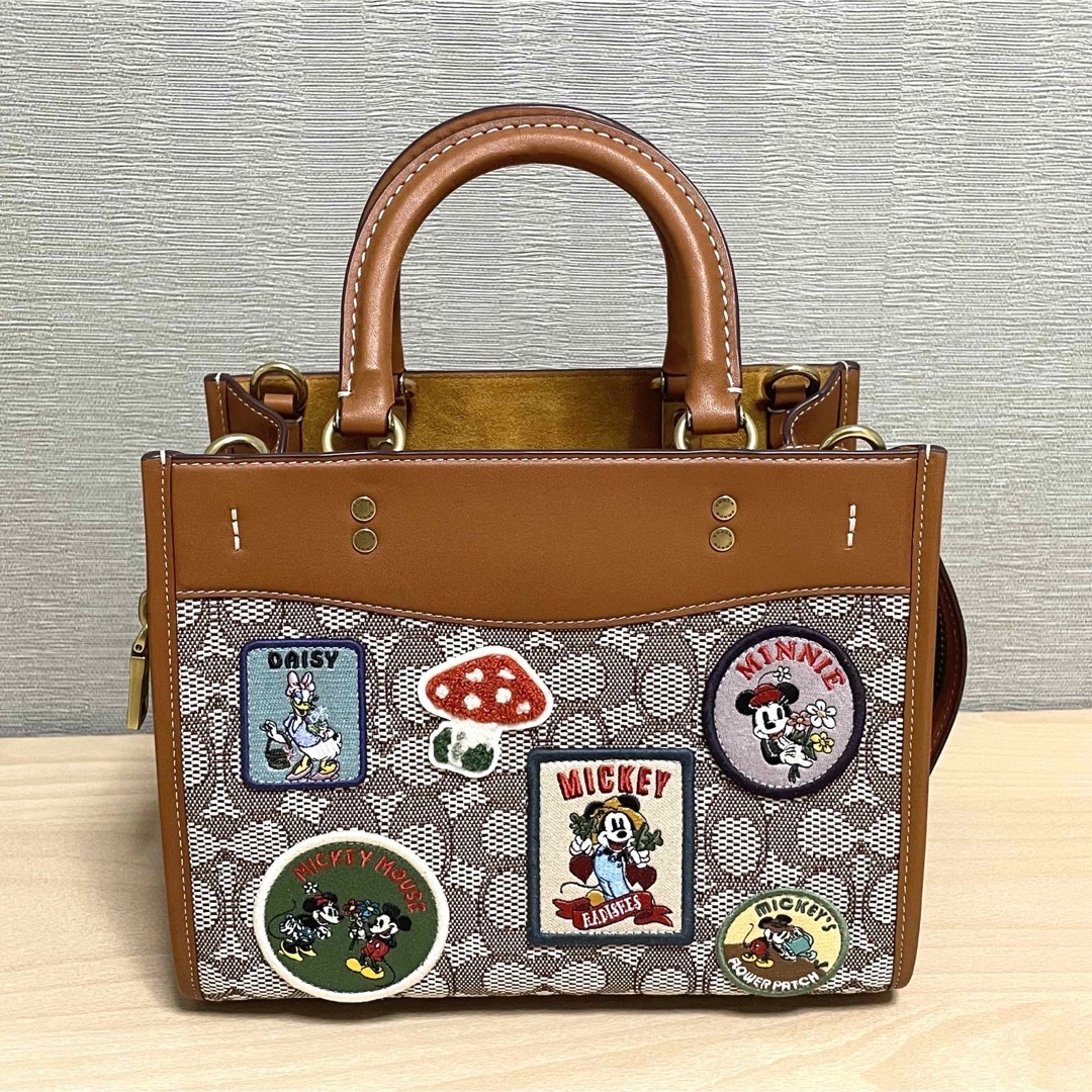 COACH コーチ　トートバッグ 3way ディズニーMicky Brown