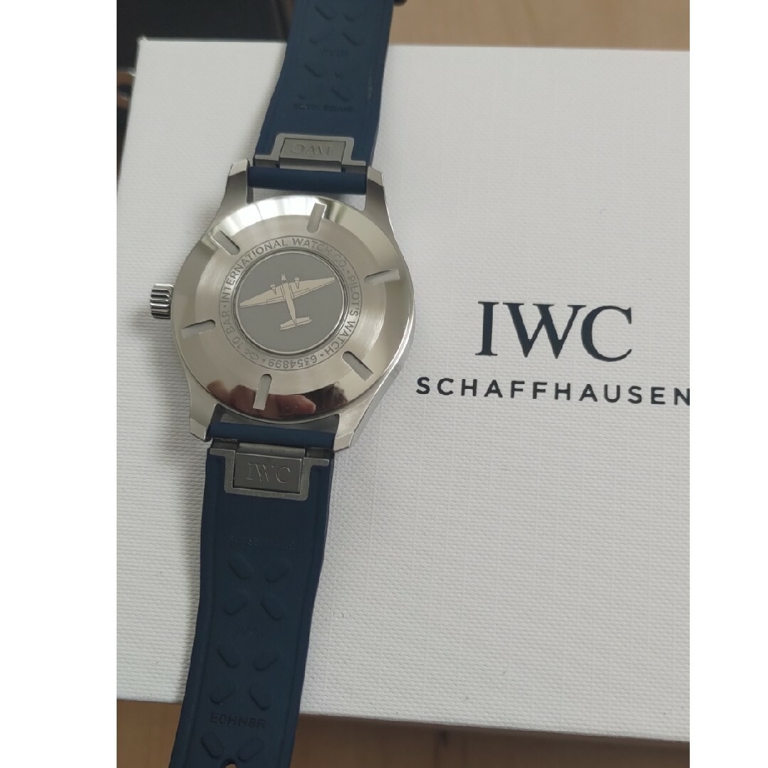 IWC(インターナショナルウォッチカンパニー)のIWC パイロットウォッチ マーク20 ブルーラバーストラップ付 メンズの時計(腕時計(アナログ))の商品写真