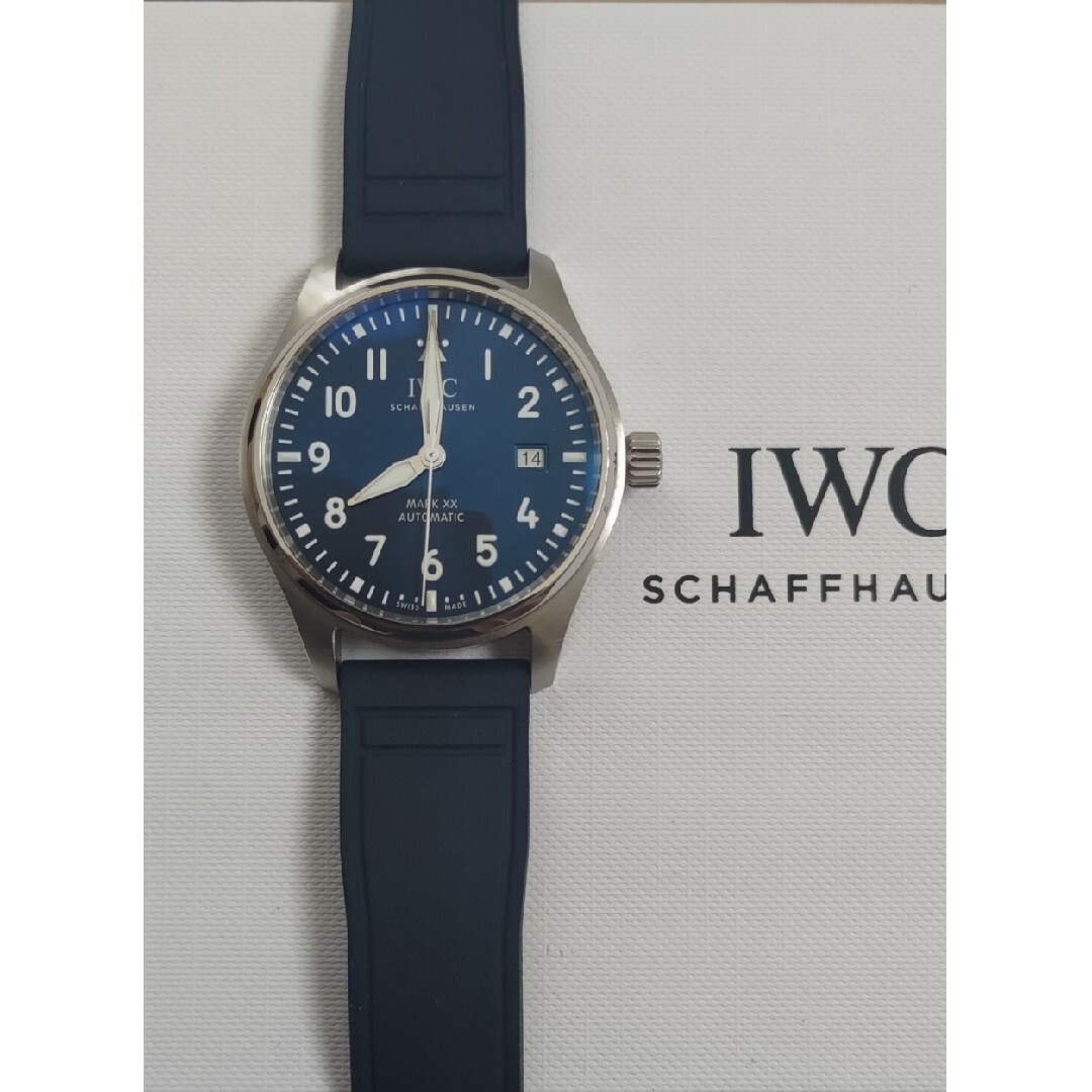 IWC パイロットウォッチ マーク20 ブルーラバーストラップ付