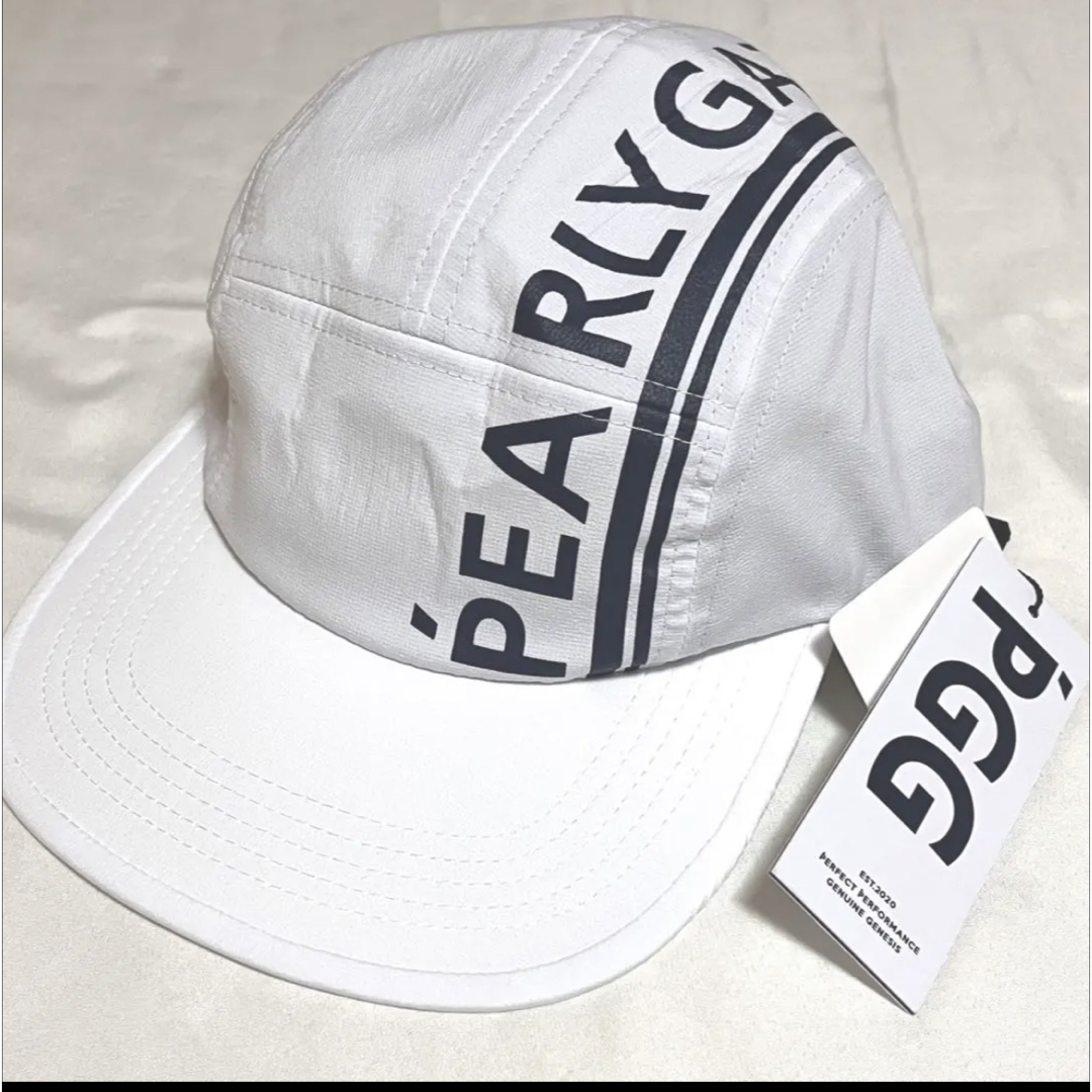 PGG パーリーゲイツ　キャップ　ゴルフキャップ　帽子　サンバイザー　新品　白