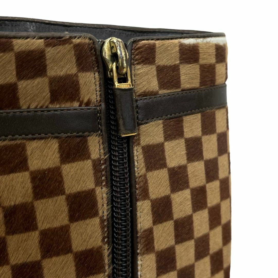 LOUIS VUITTON(ルイヴィトン)のLouis Vuitton ルイヴィトン ダミエ 靴 ロングブーツ 36 23㎝ レディースの靴/シューズ(ブーツ)の商品写真