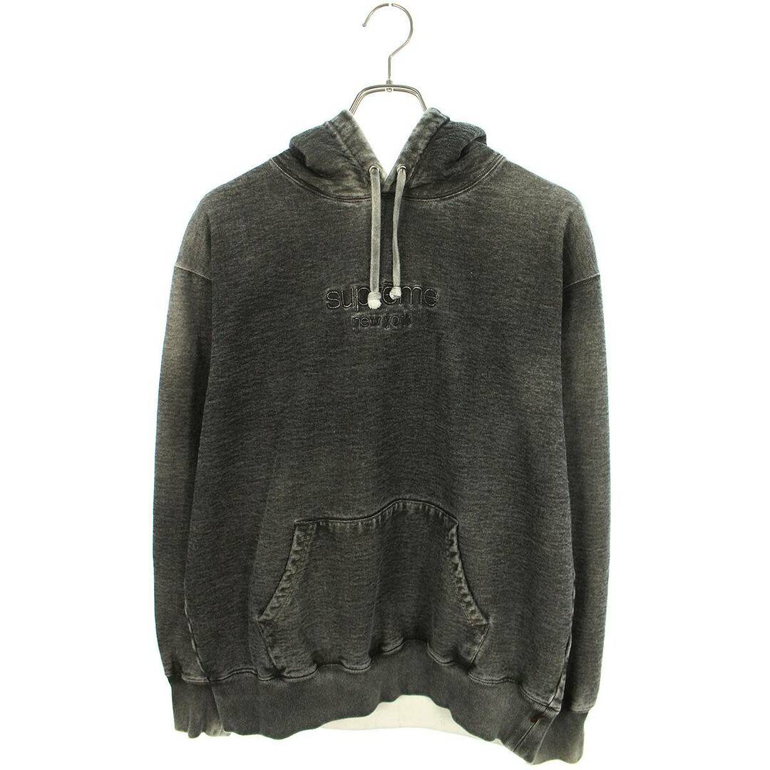 シュプリーム  20AW  Spray Hooded Sweatshirt クラシックロゴ刺繍アシッドプルオーバーパーカー メンズ S