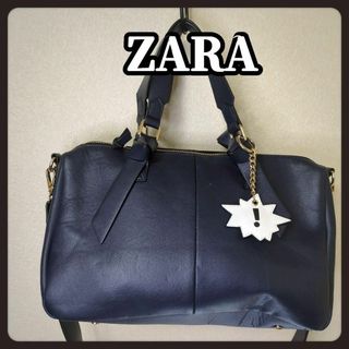 ザラ(ZARA)の★ZARA★ ザラ ネイビー ！ ショルダーバック レディース(ショルダーバッグ)