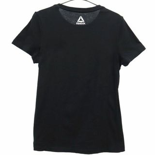 リーボック(Reebok)のリーボック プリント トレーニングシャツ OT ブラック Reebok 半袖 Tシャツ スポーツ ウォームアップ ロゴ レディース 【中古】  【230914】 メール便可(その他)