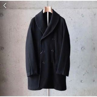 オーラリー 18AW ダブルフェイスチェックロングコート ハウンドトゥース