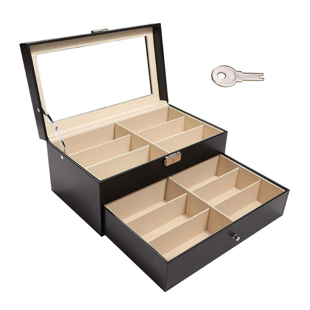 送込#新品#メガネ サングラス 収納ボックス 本 収納