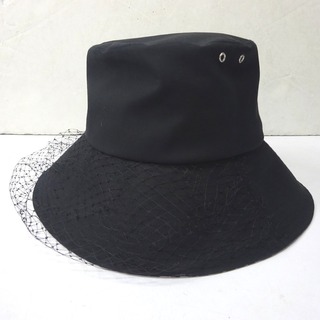 クリスチャンディオール(Christian Dior)のクリスチャンディオール ハット 帽子 バケットハット TEDDY-D ボブハット 95TDD924G130 ブラック レディース #58 Ft591951 中古(ハット)