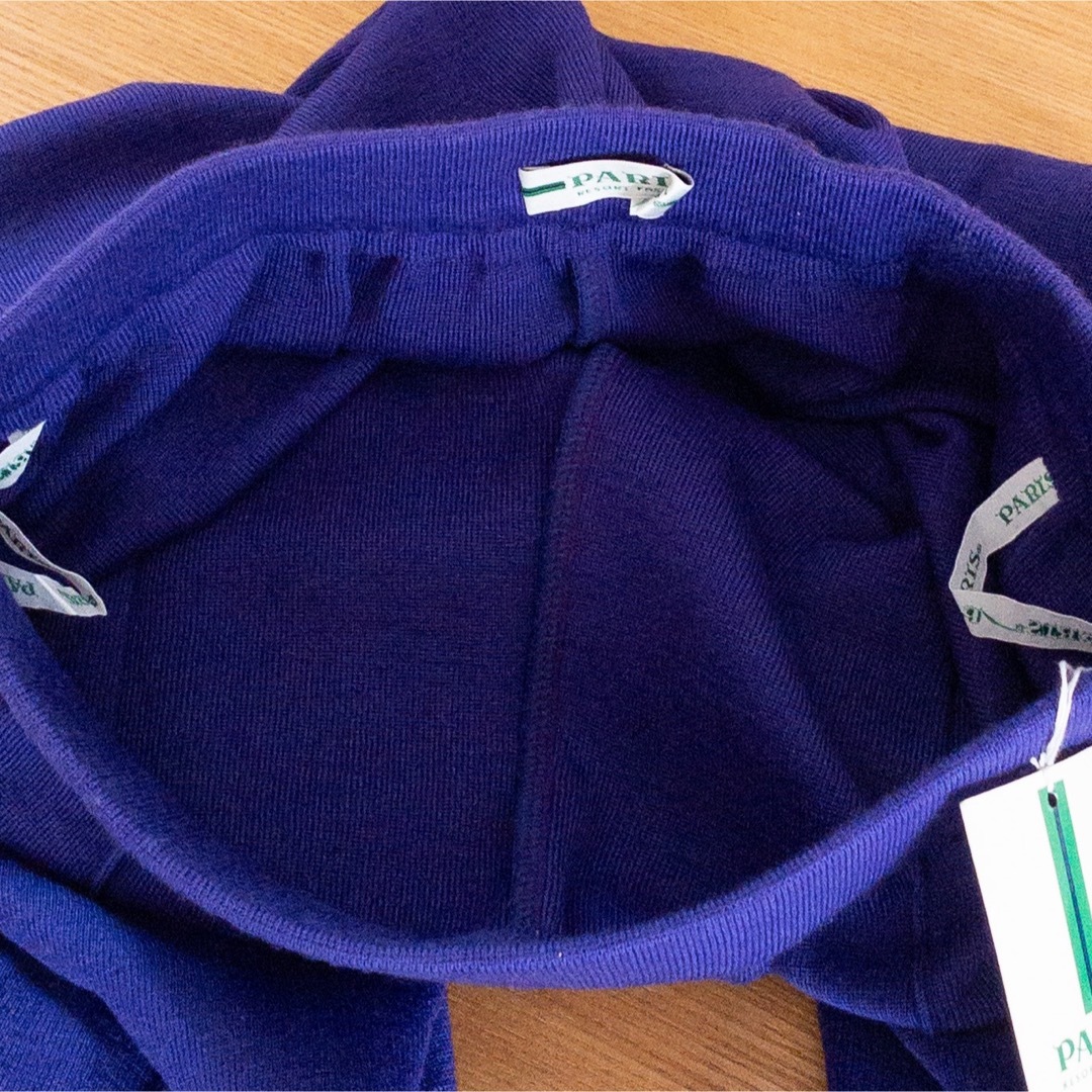 【新品未使用】PARIS パンツ 日本製 ゴルフ 青紫 定価19000円 5