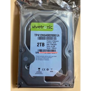 ホワイトラベルHDD 7200rpm 2TB 3.5インチSATA(PCパーツ)