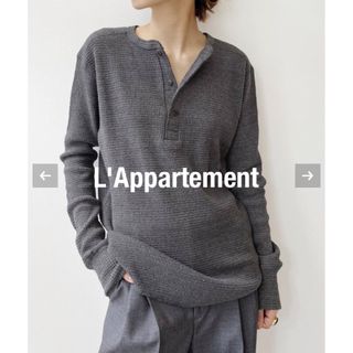 アパルトモンドゥーズィエムクラス(L'Appartement DEUXIEME CLASSE)のアパルトモン【グッドグリーフ】ヘンリーネックサーマルトップ(カットソー(長袖/七分))