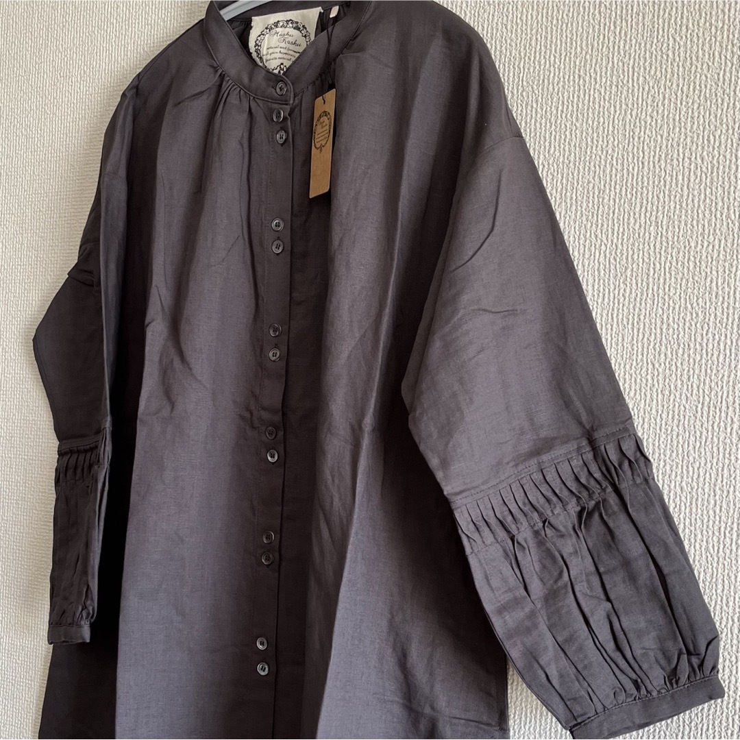 SM2 - 新品 マシュカシュ リネンコットン ワンピース チャコールの通販