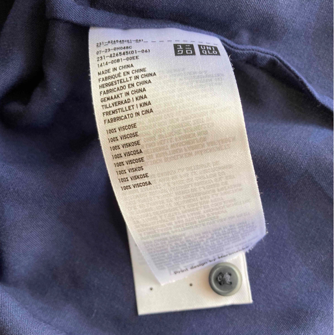 marimekko(マリメッコ)のUNIQLO コラボ マリメッコ シャツ ブラウス 長袖 日本未発売 未使用品 レディースのトップス(シャツ/ブラウス(半袖/袖なし))の商品写真