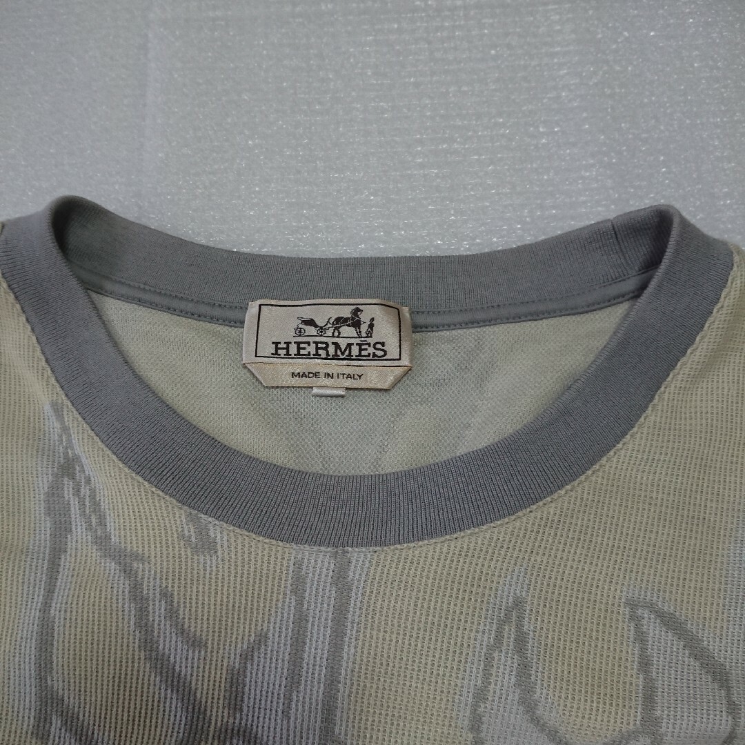 Hermes(エルメス)の【美品】HERMES エルメス  馬 総柄 半袖 Tシャツ カットソー L メンズのトップス(Tシャツ/カットソー(半袖/袖なし))の商品写真