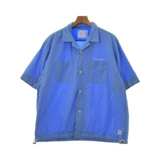 サカイ(sacai)のsacai サカイ カジュアルシャツ 4(XL位) 青 【古着】【中古】(シャツ)