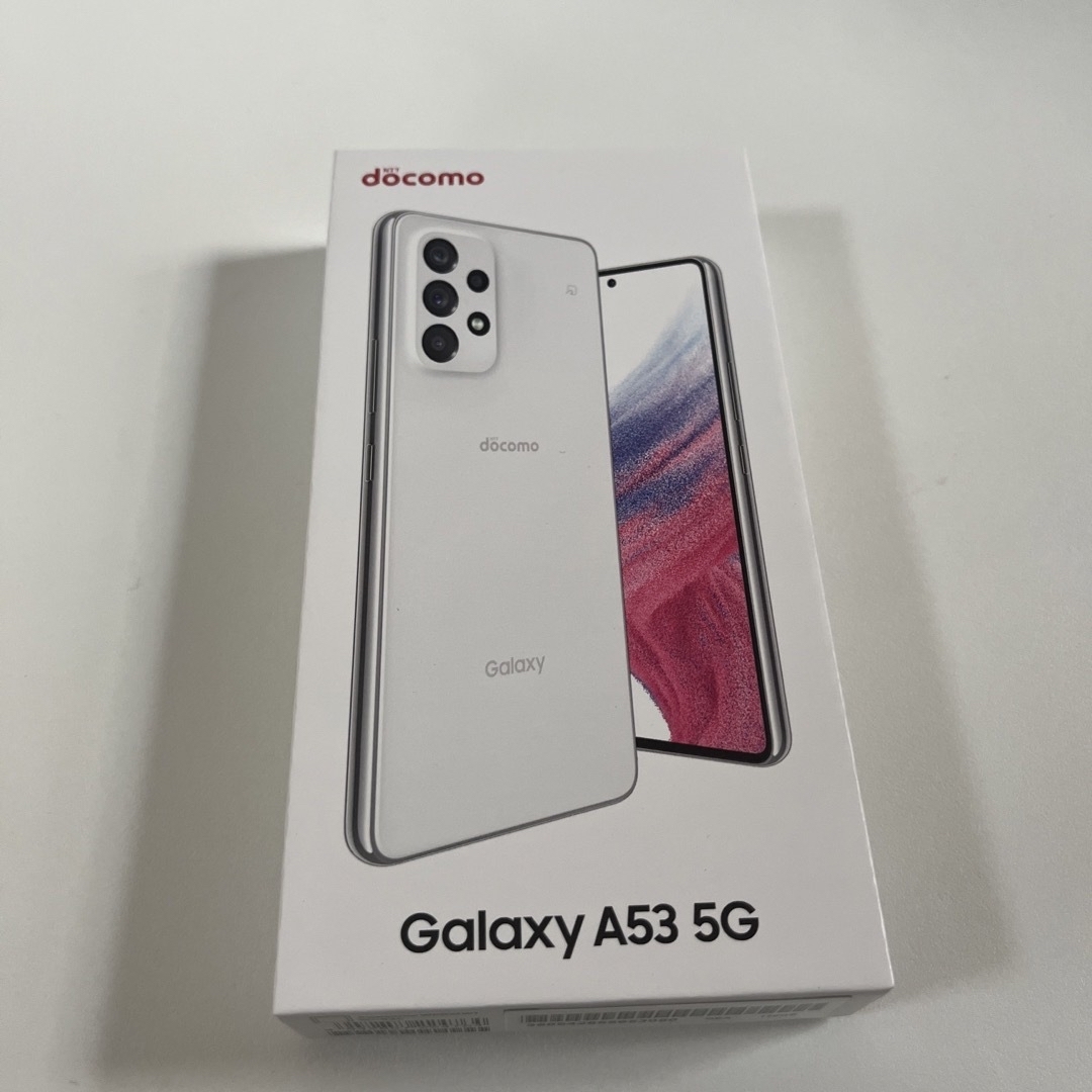 Galaxy(ギャラクシー)のSAMSUNG Galaxy A53 5G SC-53C オーサムホワイト スマホ/家電/カメラのスマートフォン/携帯電話(スマートフォン本体)の商品写真