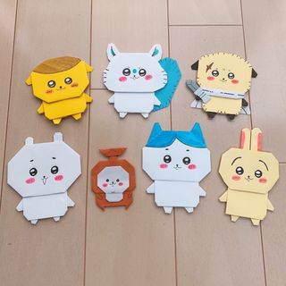 【専用】キャラクター折り紙　ちいかわ7体セット　ポケモンメッセージカードセット(キャラクターグッズ)