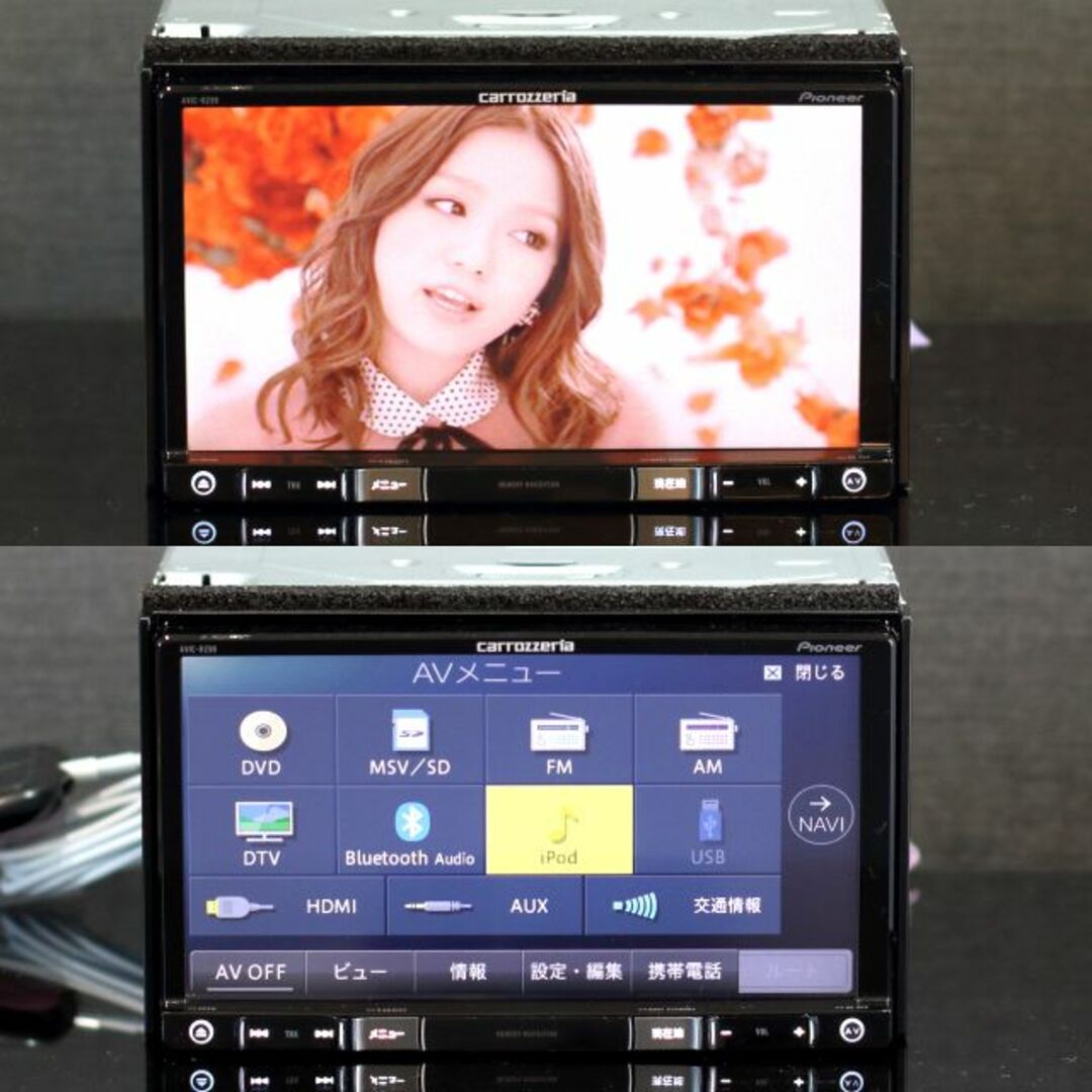 地図2023年8月差分最新最上級楽ナビAVIC-RZ99フルセグ/BT/HDMI