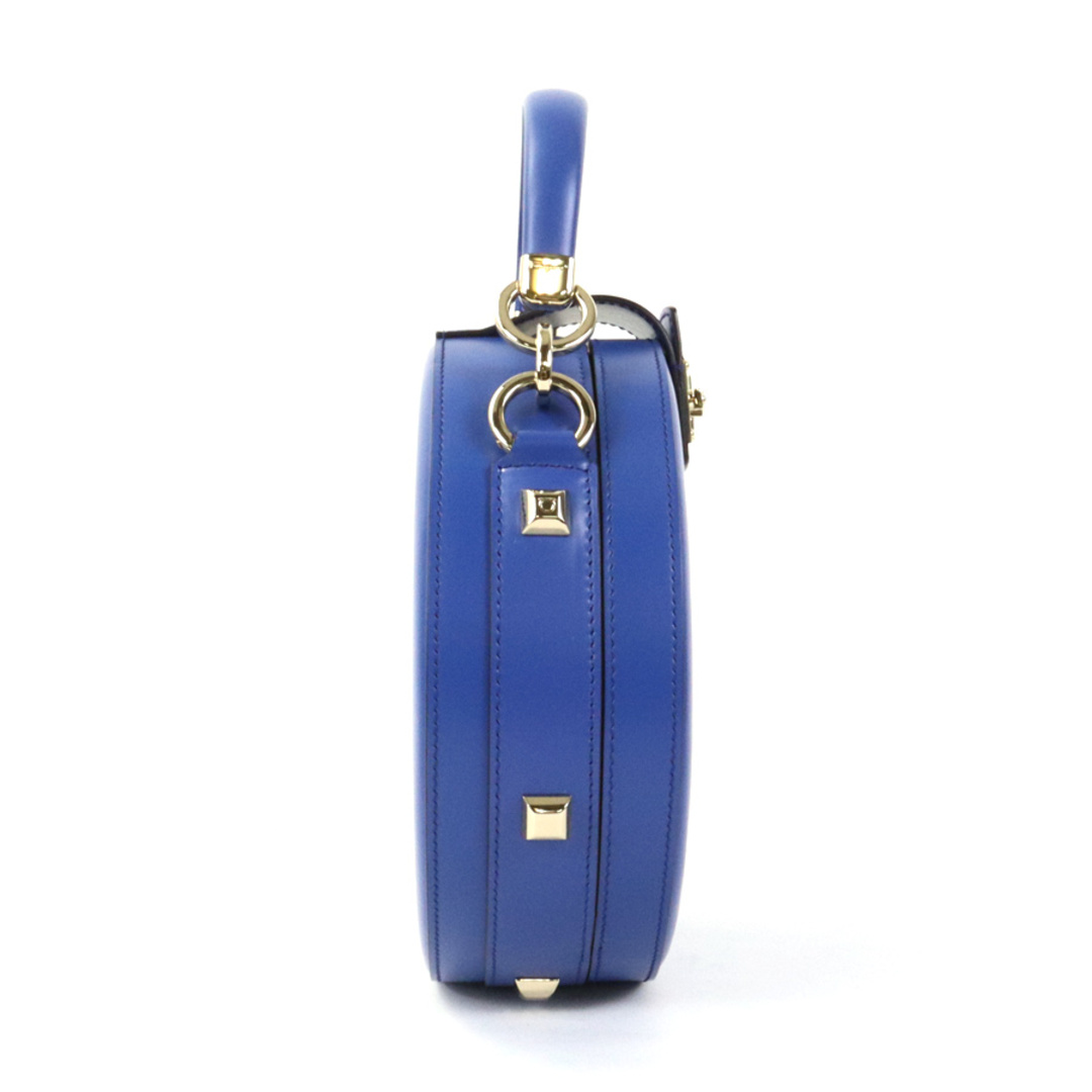 サルヴァトーレフェラガモ Salvatore Ferragamo 斜め掛けショルダーバッグ ガンチーニ レザー ブルー レディース 送料無料 99684f