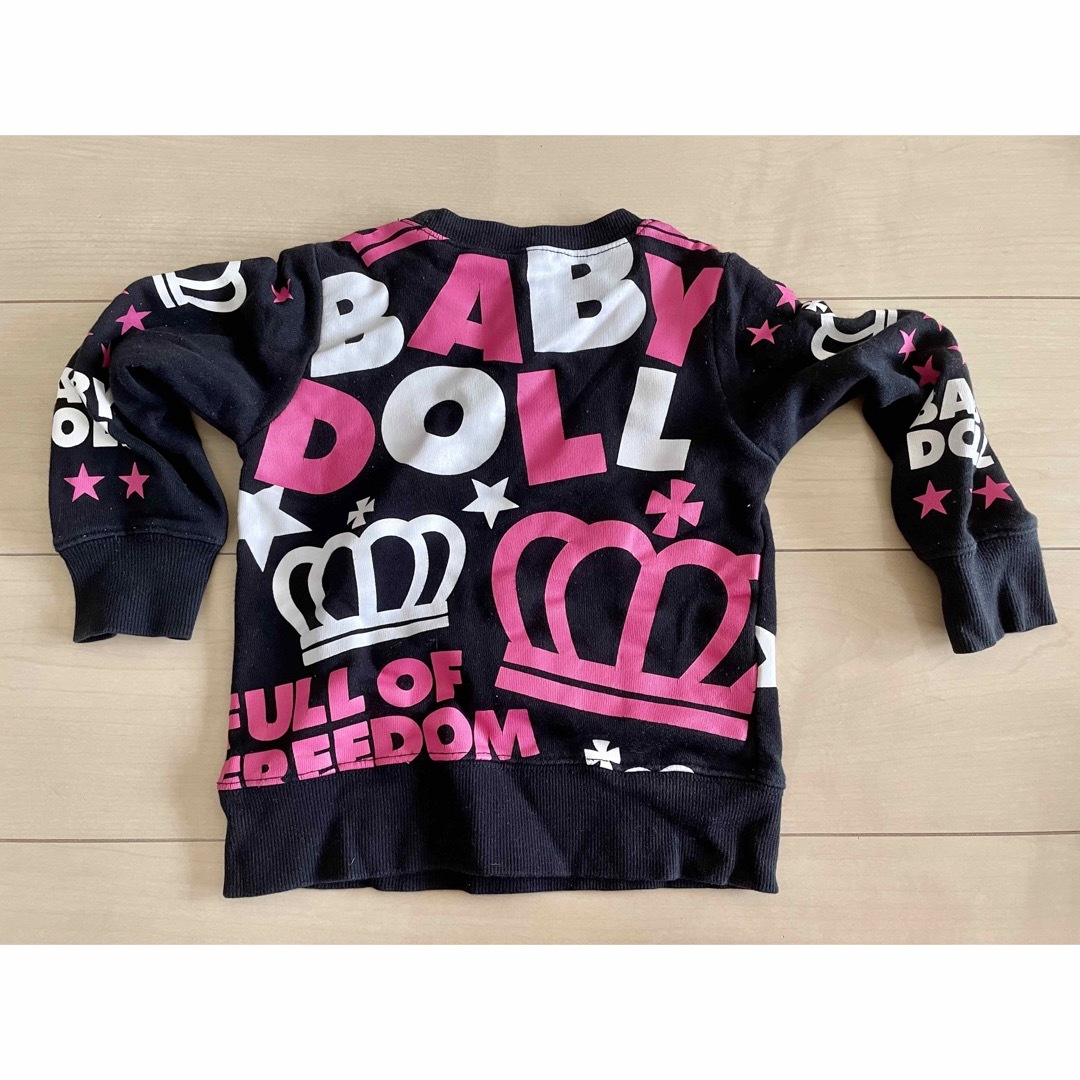 BABYDOLL(ベビードール)のbabydoll ベビードール　長袖　裏毛tシャツ　トレーナー　女の子　100 キッズ/ベビー/マタニティのキッズ服女の子用(90cm~)(Tシャツ/カットソー)の商品写真