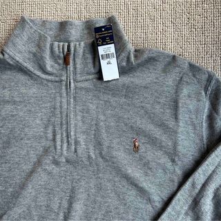 ポロラルフローレン(POLO RALPH LAUREN)のポロ ラルフローレン　ジップアップ コットン スウェット リブ　メンズ　2XL(ニット/セーター)