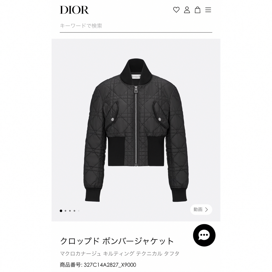 DIOR クロップド ボンバージャケットジャケット/アウター