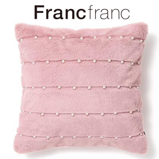 フランフラン(Francfranc)の❤新品タグ付き フランフラン クッションカバー【ピンク】❤(クッションカバー)