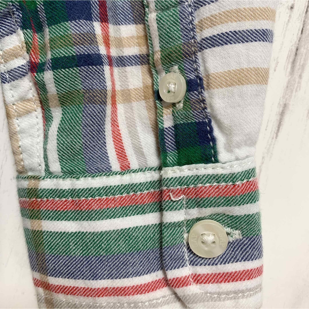 GAP(ギャップ)の【超美品❤️】GAPチェック長袖トップス シャツ キッズ/ベビー/マタニティのキッズ服男の子用(90cm~)(Tシャツ/カットソー)の商品写真