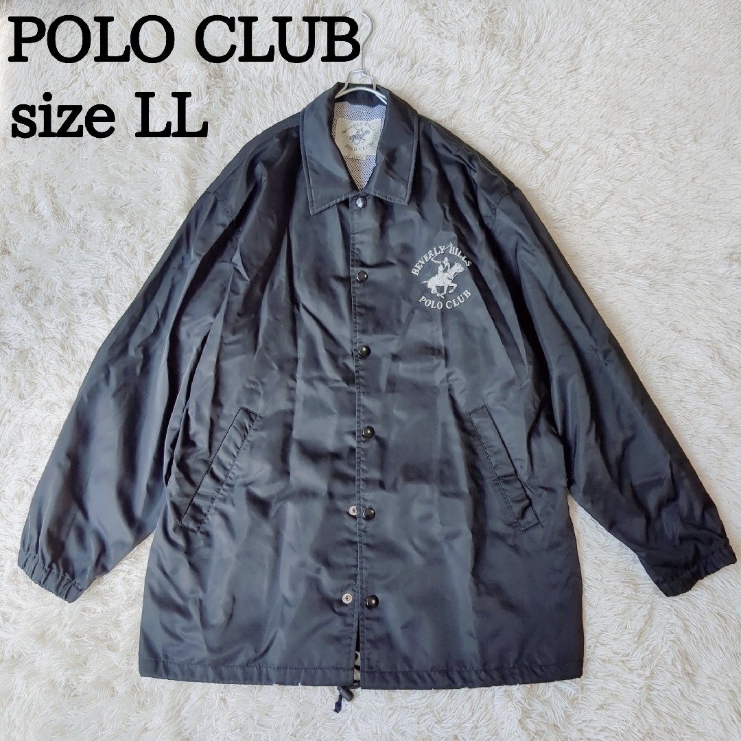 POLO CLUB ポロクラブ ナイロンジャンパー 90's 黒 LL 古着 | フリマアプリ ラクマ