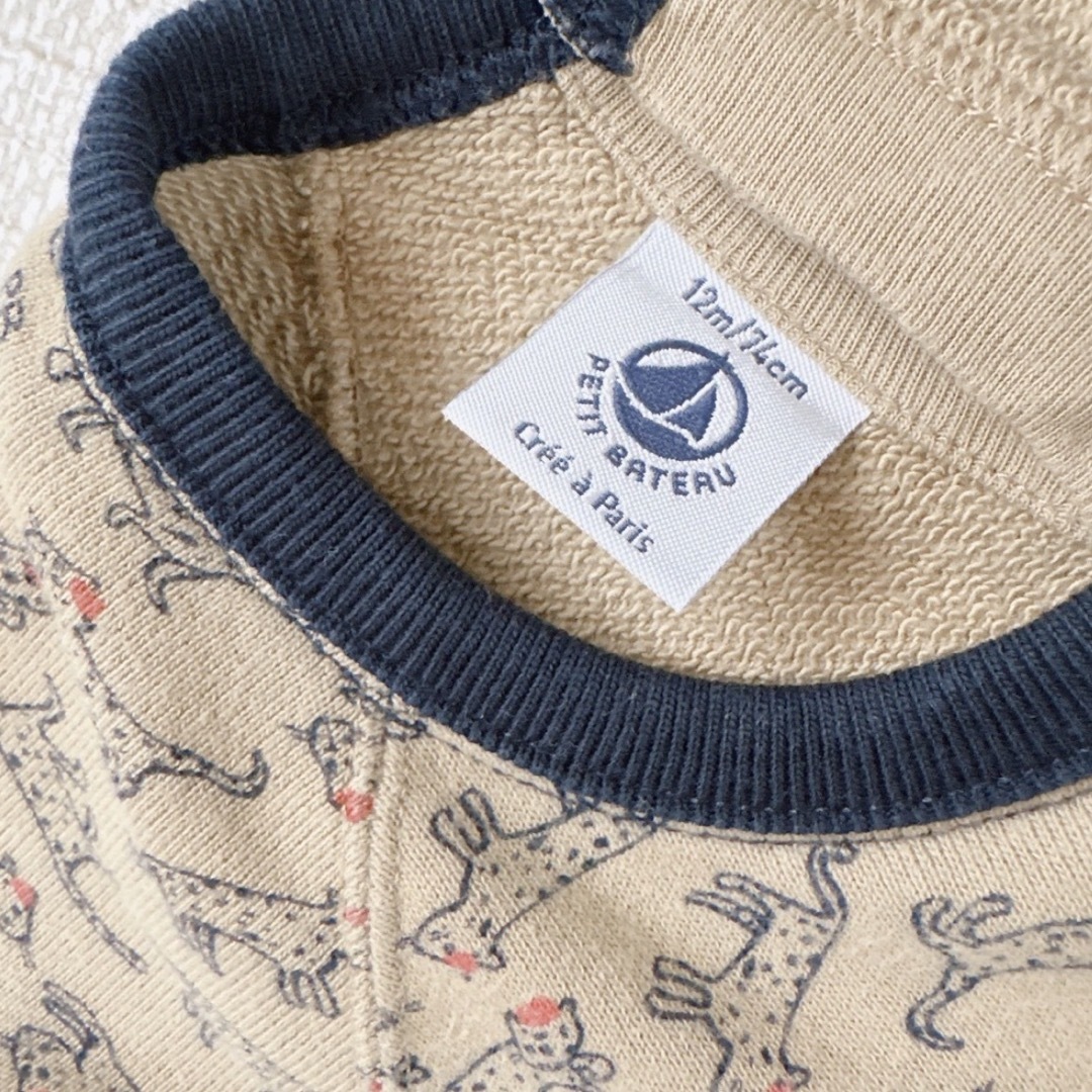 PETIT BATEAU(プチバトー)のPETIT BATEAU プチバトー ロンパース　2点 キッズ/ベビー/マタニティのベビー服(~85cm)(ロンパース)の商品写真