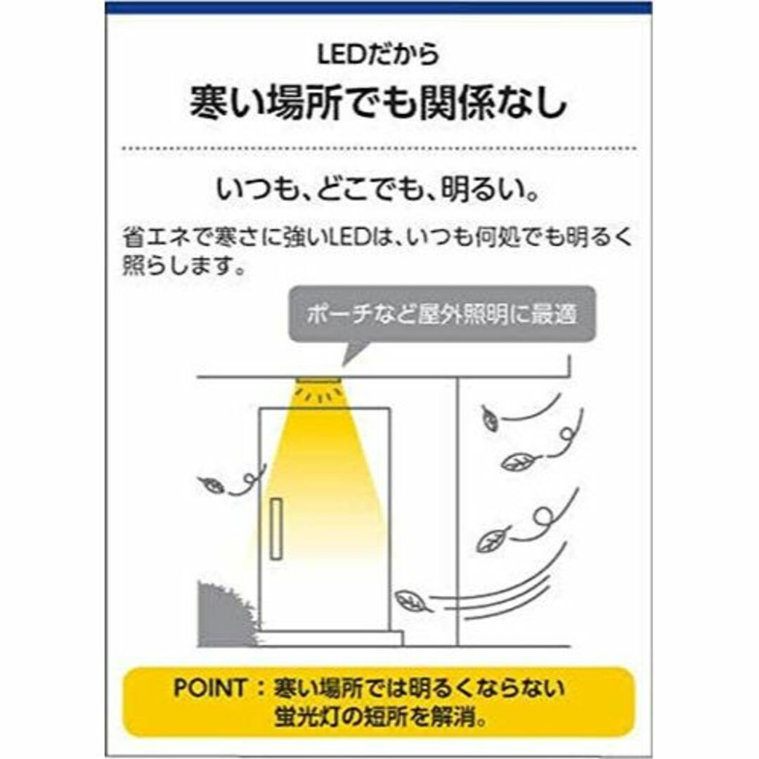 コイズミ照明 アウトドアスポットライト人感センサ付(白熱球60W相当)シルバーメタリック AU43208L - 5