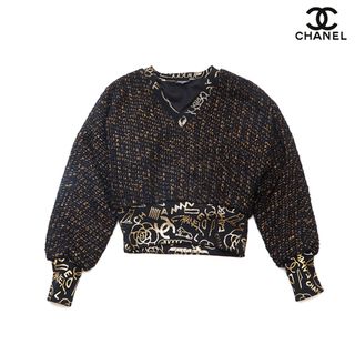 最終値下げ！CHANEL シャネル カシミヤ混　ニット　セーター　白　ココマーク