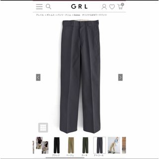 グレイル(GRL)のGRL Dickies　オリジナル874ワークパンツ[gu14] (ワークパンツ/カーゴパンツ)