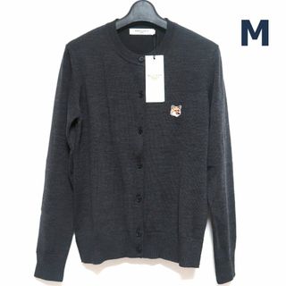 M 新品 MAISON KITSUNE フォックス ヘッド ニット カーディガン