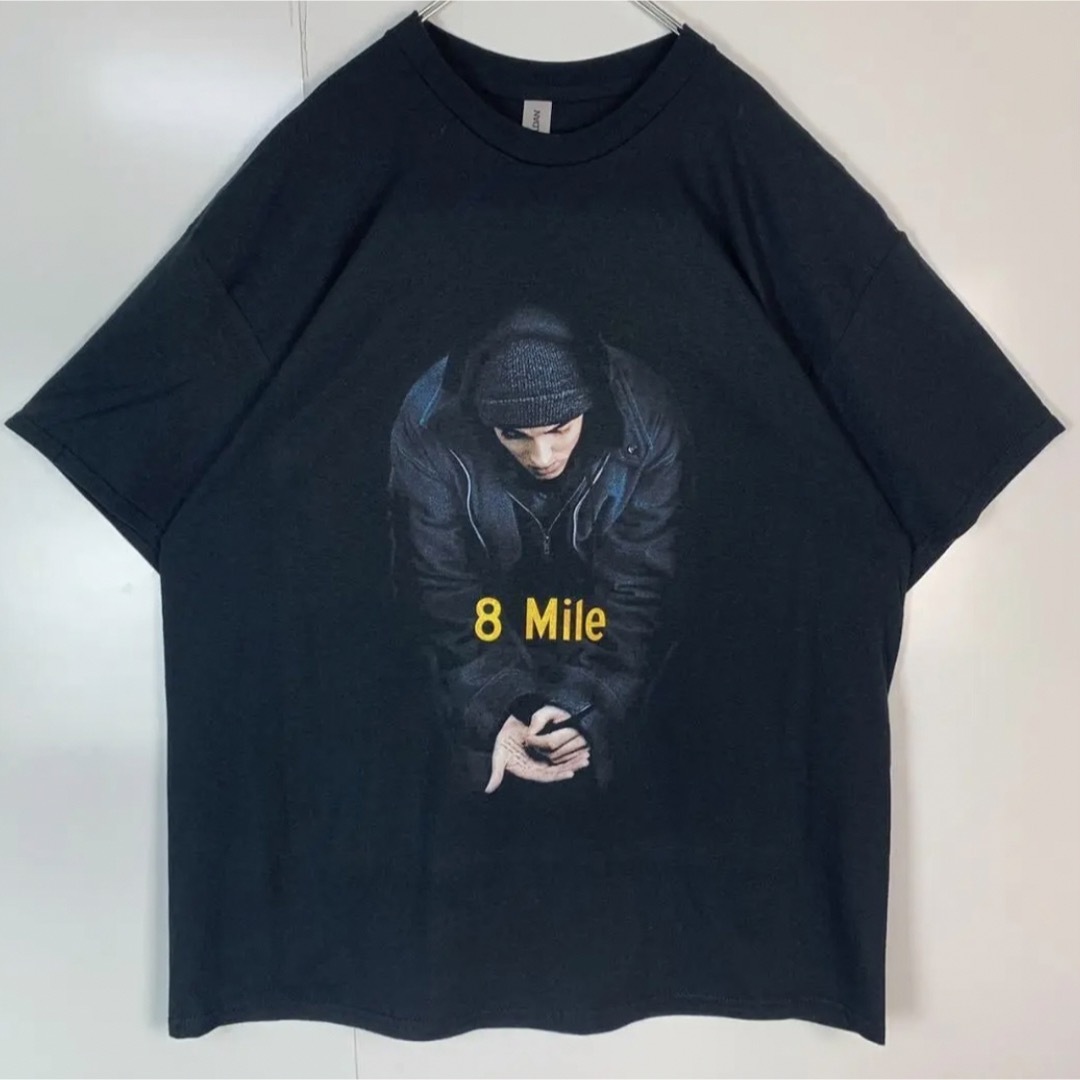 セールeminemエミネムXL黒Tシャツラップティー8mileシネマ映画ムービー
