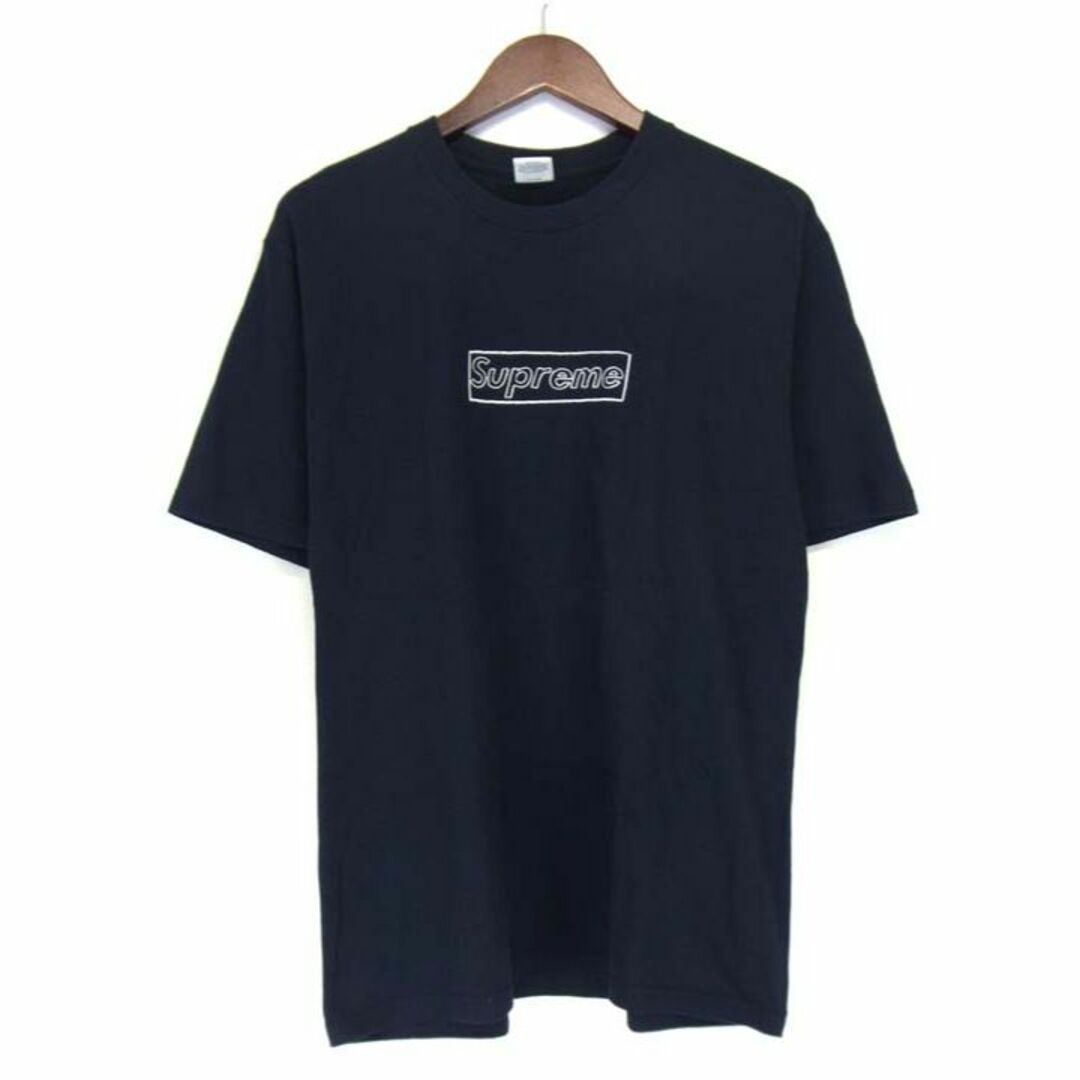 シュプリーム Supreme × カウズ KAWS ■ 21SS 【 Chalk Logo Tee 】 チョーク ロゴ 半袖 Tシャツ