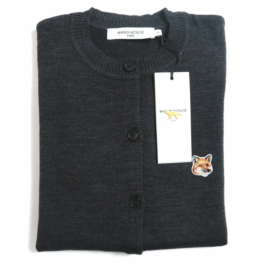 S 新品 MAISON KITSUNE フォックス ヘッド ニット カーディガン