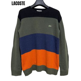 美品　LACOSTE　ラコステ　セーター　薄手　34 チャコール