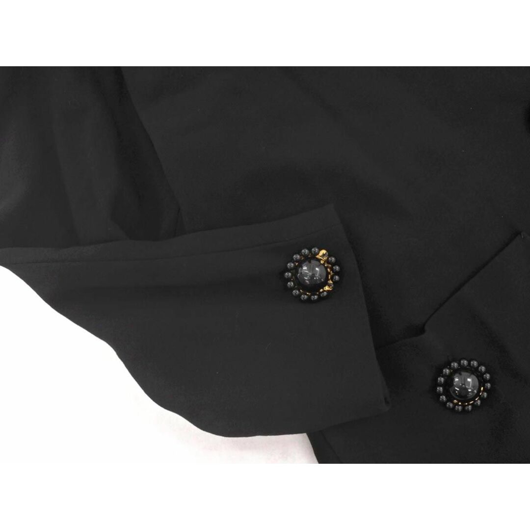CLATHAS(クレイサス)のCLATHAS クレイサス ウール100% デザインボタン オーバーサイズ テーラード ジャケット size38/黒 ◇■ レディース レディースのジャケット/アウター(テーラードジャケット)の商品写真
