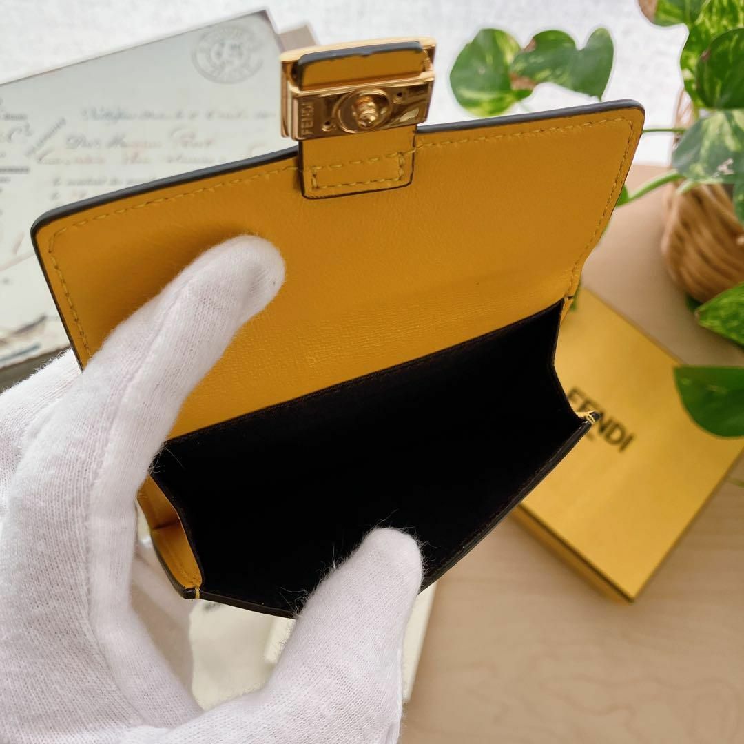 FENDI フェンディ コインケース カードケース バゲット ナッパレザー-