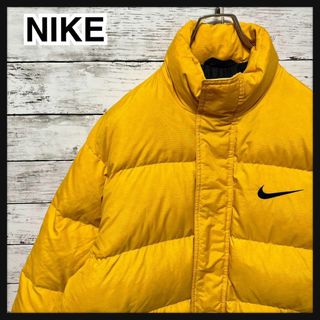 ※C-342 NIKE ナイキ ダウン100% メンズ イエロー 黄色