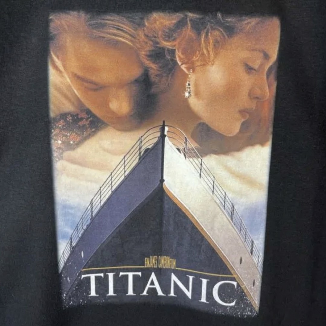 セール タイタニック Tシャツ 黒 ディカプリオ TITANIC 木村拓哉 着用