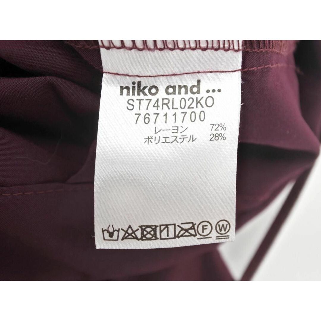 niko and...(ニコアンド)のニコアンド サロペット オーバーオール sizeM/紫 ■■ レディース レディースのパンツ(サロペット/オーバーオール)の商品写真