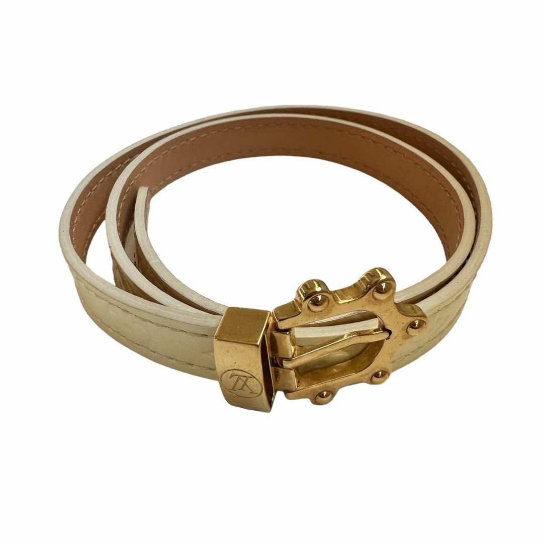 【LOUIS VUITTON 】モノグラム ヴェルニ ブレスレット ベージュ